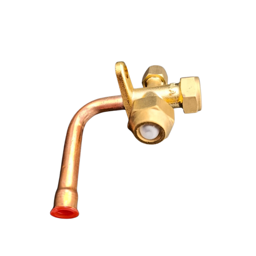 VALVULA DE ACCESO SPLIT CURVA 3/8 R410