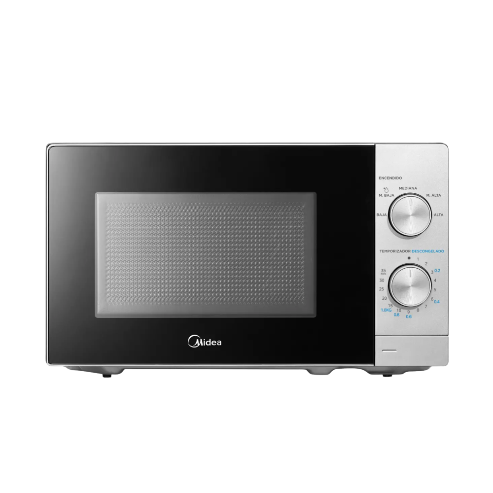 Microondas Midea 20L mecánico silver