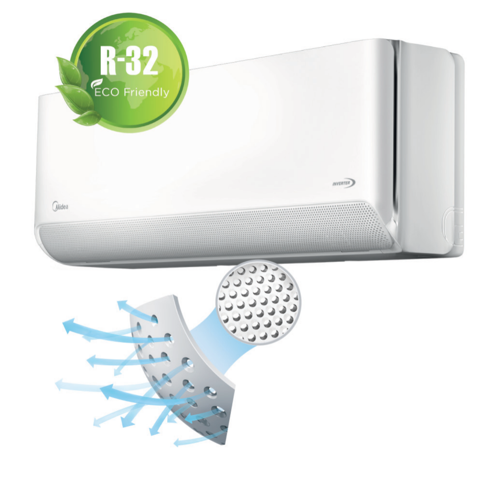 Split Breezeless E Midea Inverter Smart 3139 kcal/h Frío Calor
